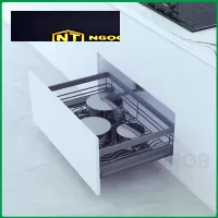 Kệ đựng xoong nồi oval hợp kim nhôm